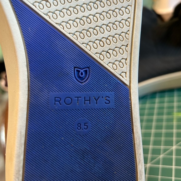 Rothys The Chelsea High Top Knit Gray Pull On Women Ankle Sneaker - Picture 5 of 6